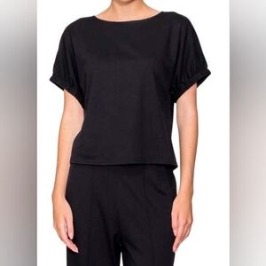 MELLODAY Puff Sleeve Knit Top